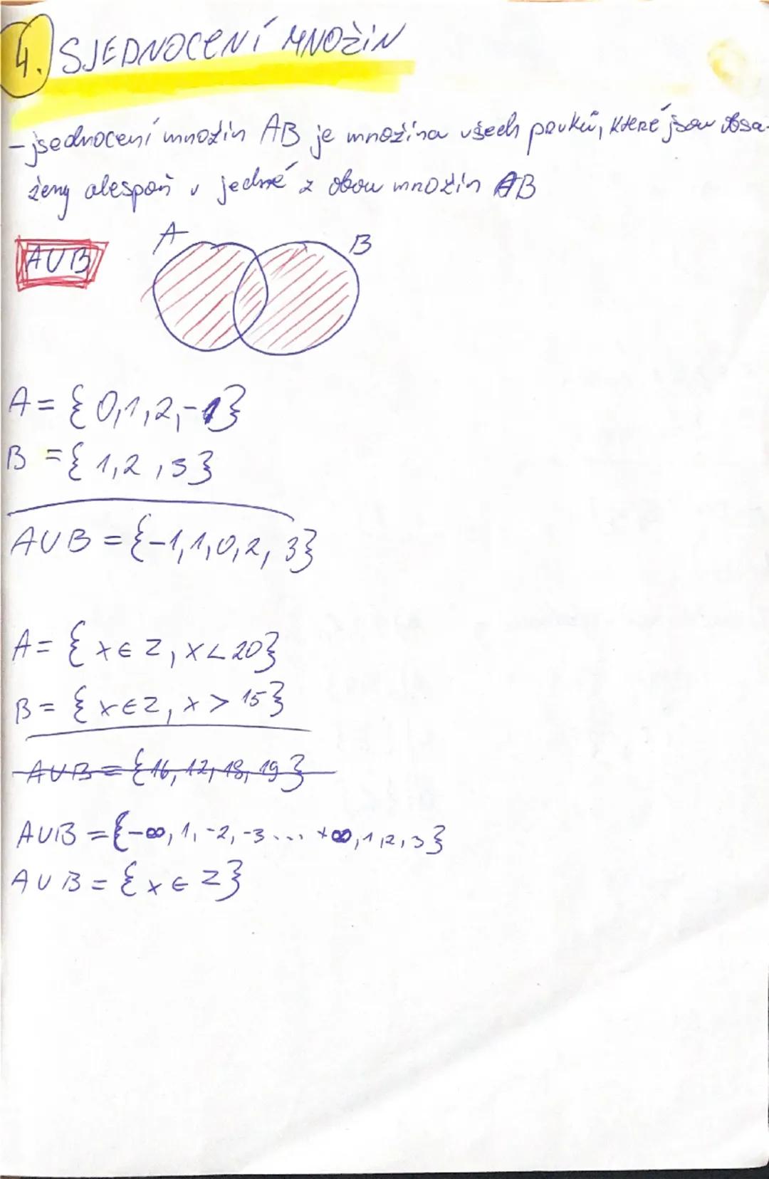 Operace s množinami
1↳ mnozing A, B se rovnají tehdy, jestliže obsahují tytéž
prvku
LA=B
PA: A={2,4,3}
B={4,2,3}
ACB
A=B
BCA
1. Rovnost množ