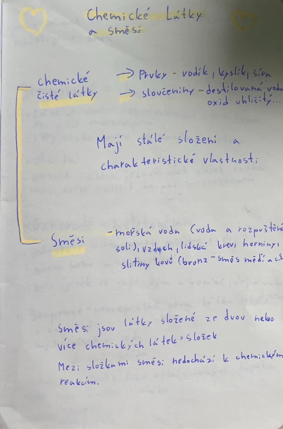 Chemické látky a směsi