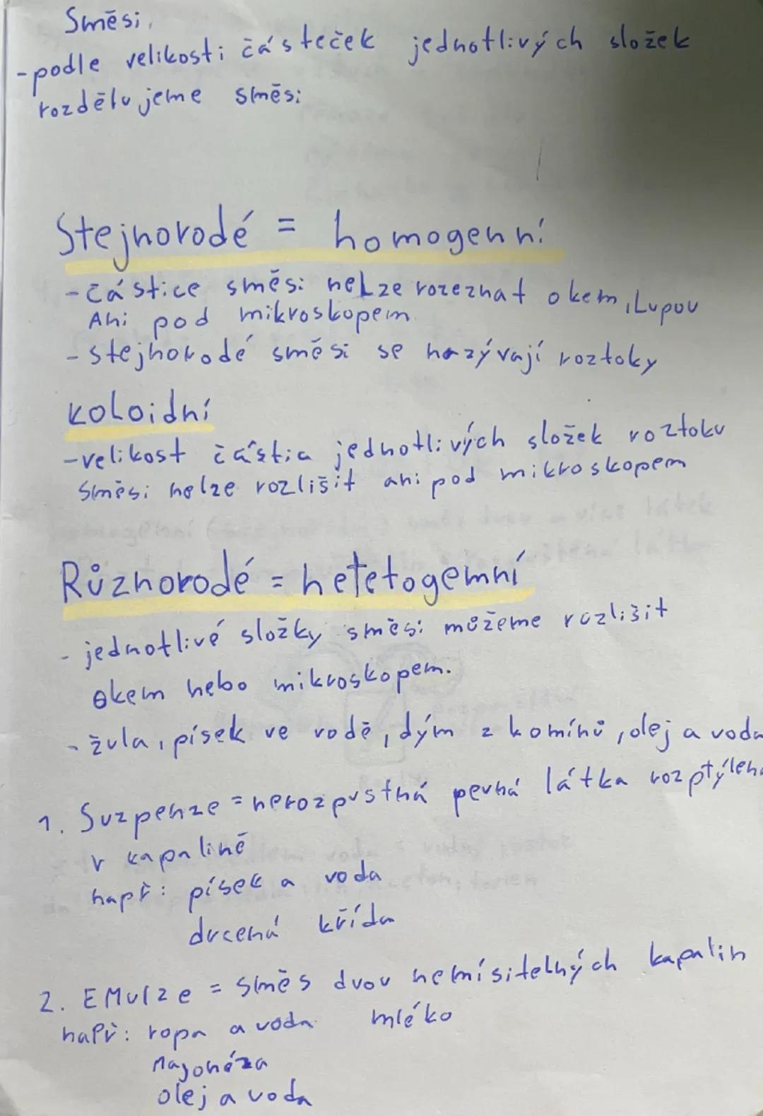 Chemické Látky
a
Směsi
chemické
čisté látky
→Pruky - vodik, kyslik, siva
→ sloučeniny -destilovaná voda
oxid uhličitý....
Mají stálé složení