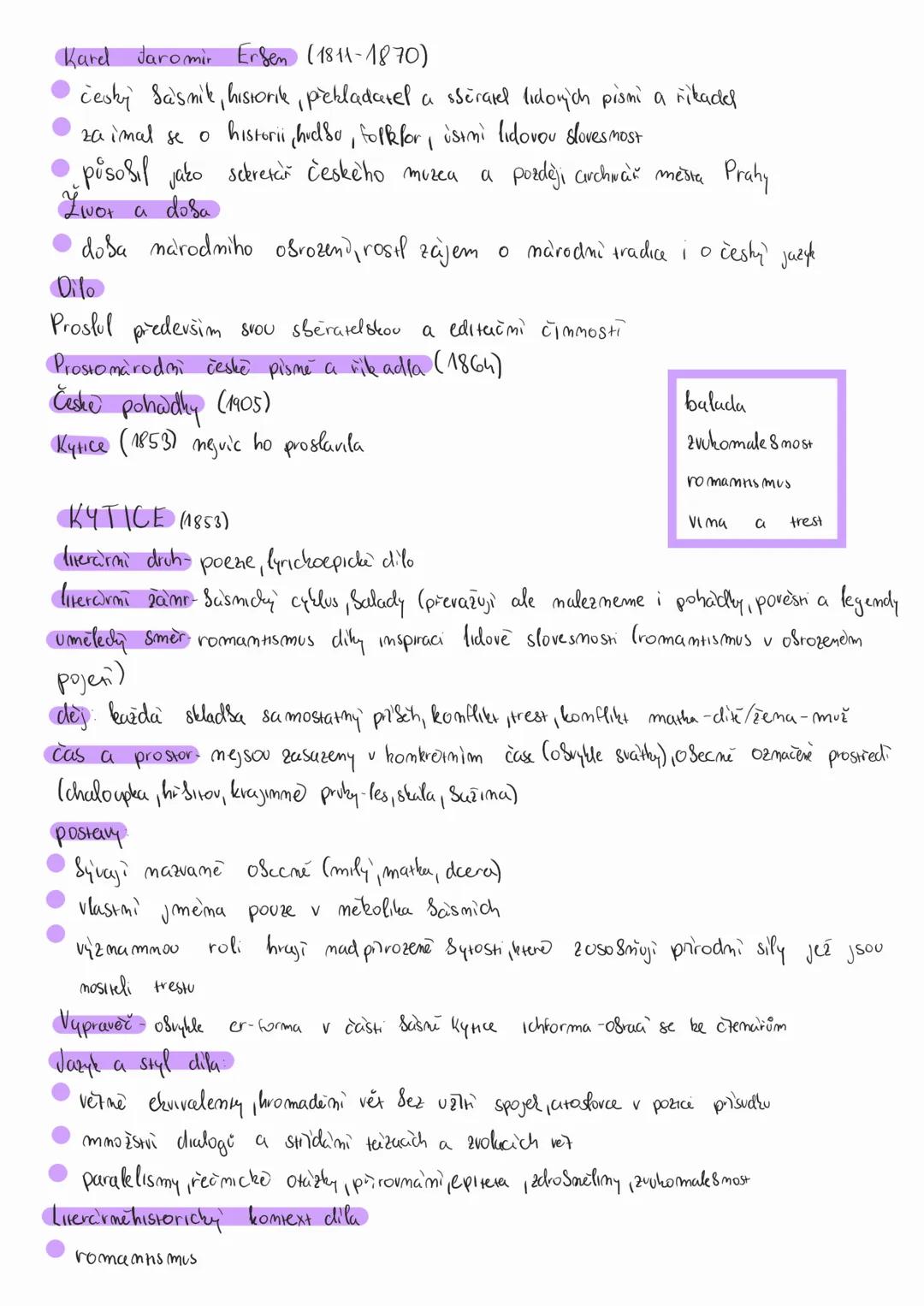 Kytice - Rozbor díla k maturitě