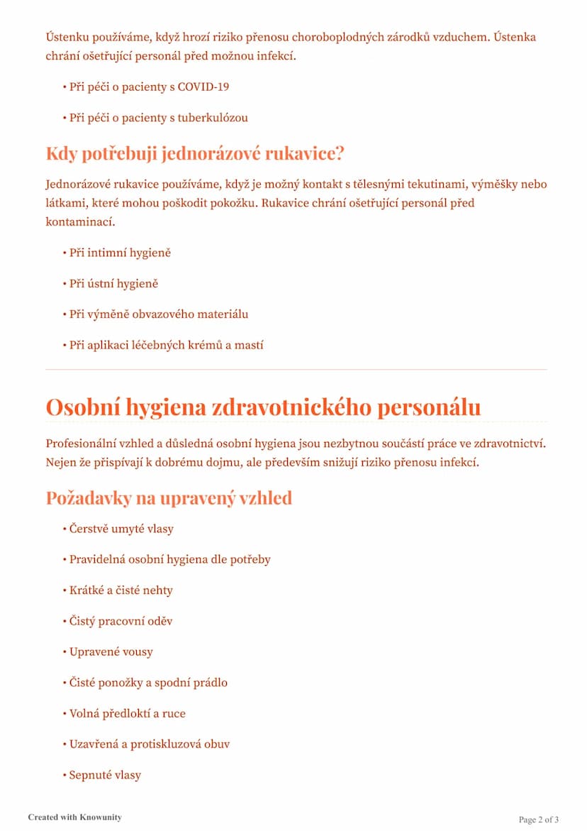 # Hygiena a ochranné pomůcky v
ošetřovatelství

Podrobný přehled hygienických pravidel a správného používání ochranných pomůcek pro
zdravotn