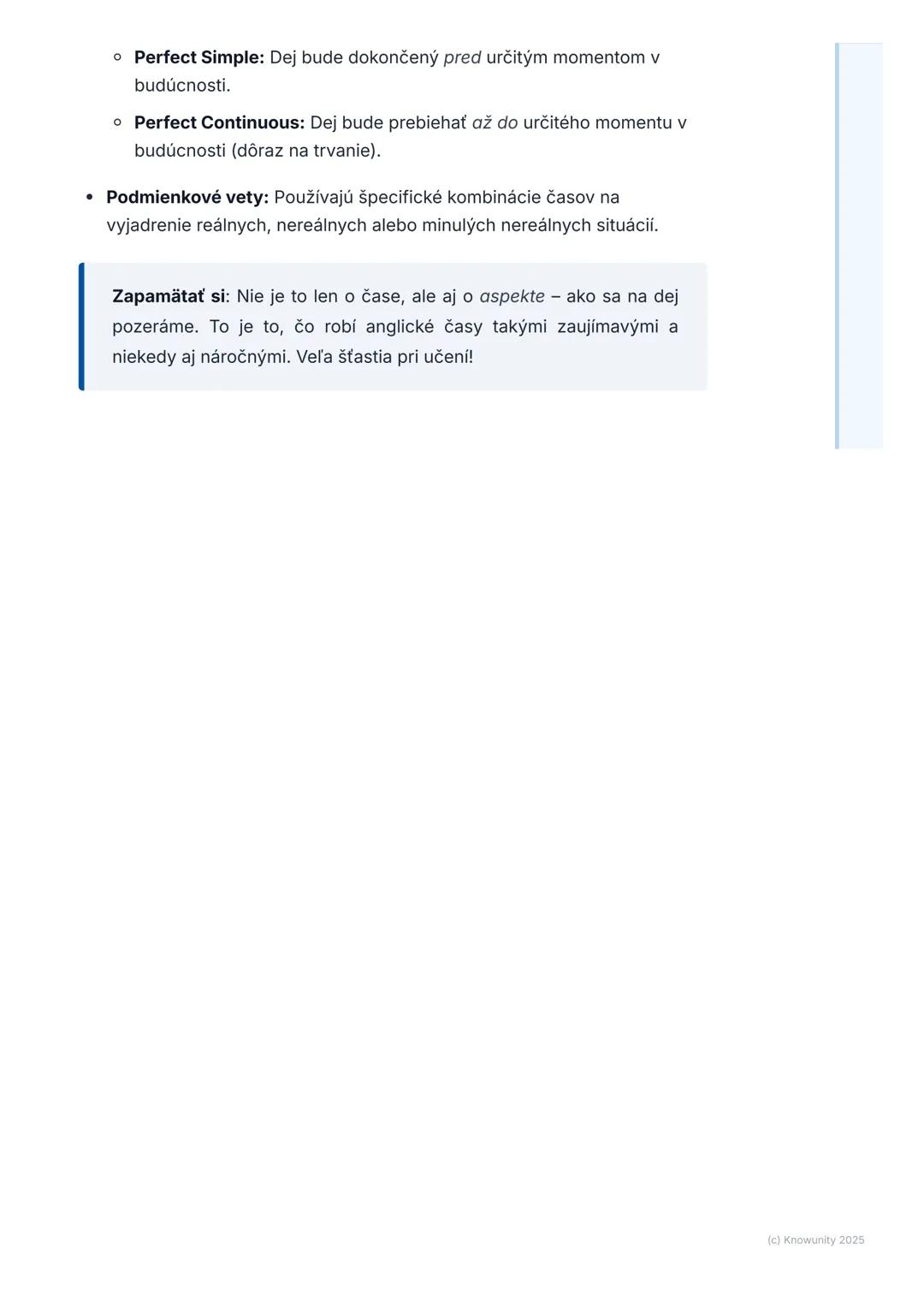 # Časy a ich pokročilé použitie

Prehľad/Úvod

Takže, naša angličtina. Časy sú základ, ale už sme sa učili, že to nie je len o
tom, či sa ni