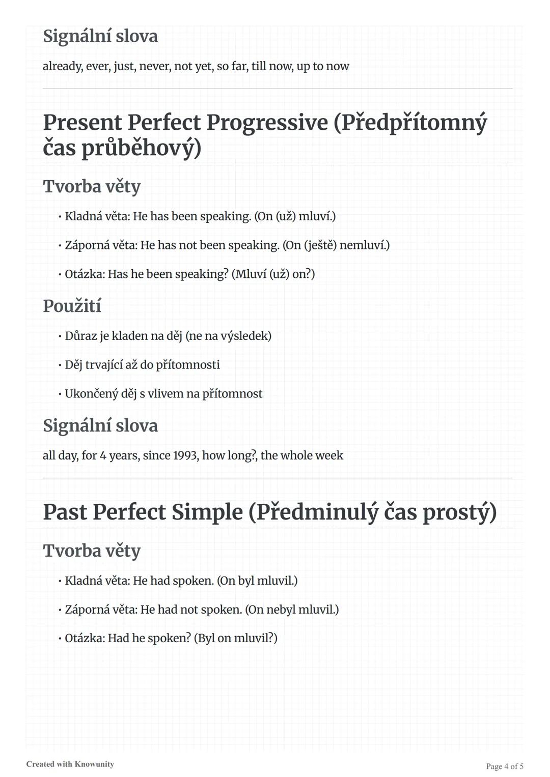 # Přehled anglických časů

Přehled a vysvětlení anglických časů včetně Simple Present, Present Progressive, Simple Past a dalších.

# Přehle