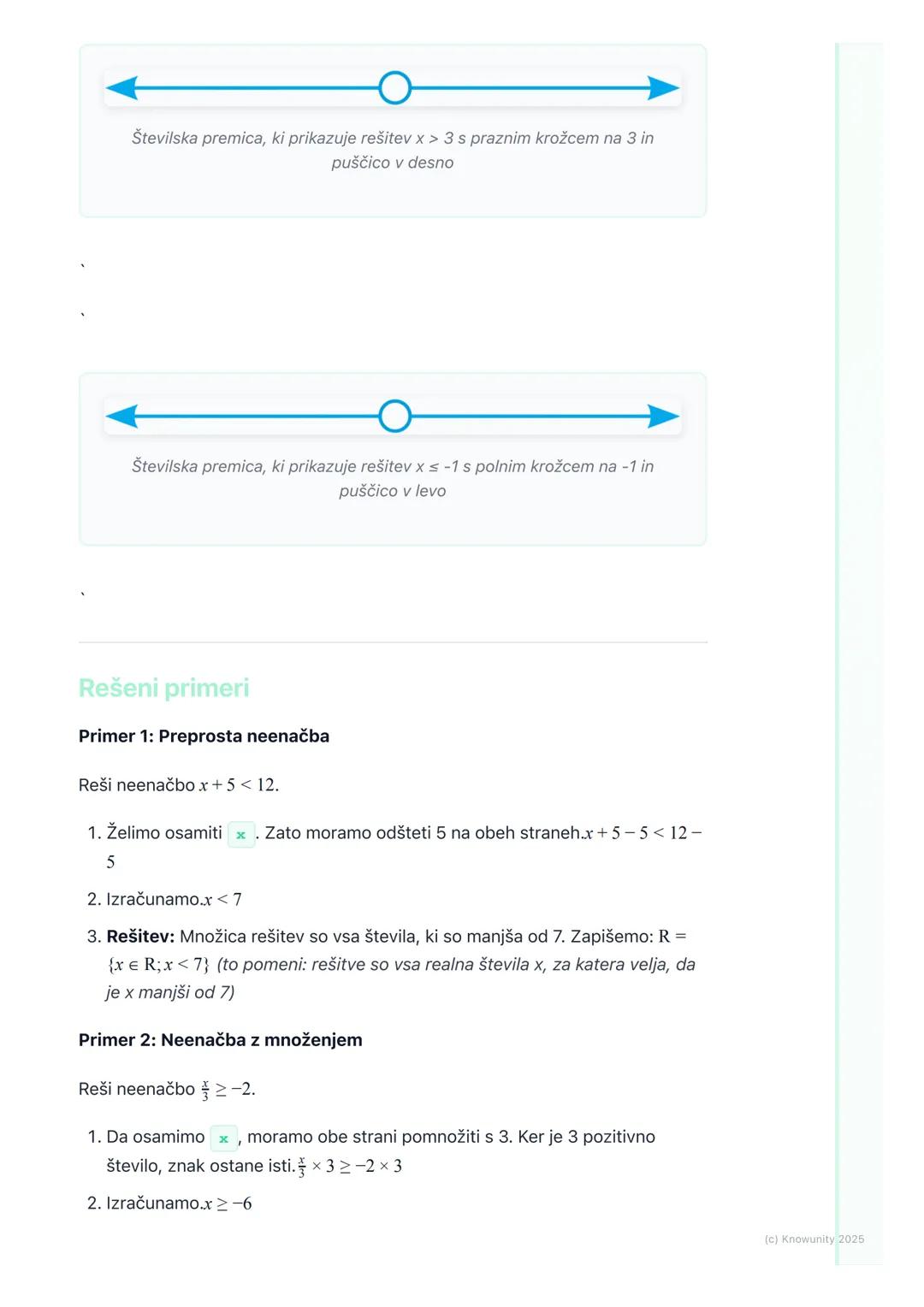 # Neenačbe

Kaj so neenačbe

Neenačbe so podobne enačbam, ampak namesto znaka za je enako ( = )
uporabljamo znake za neenakost. Z njimi ne p