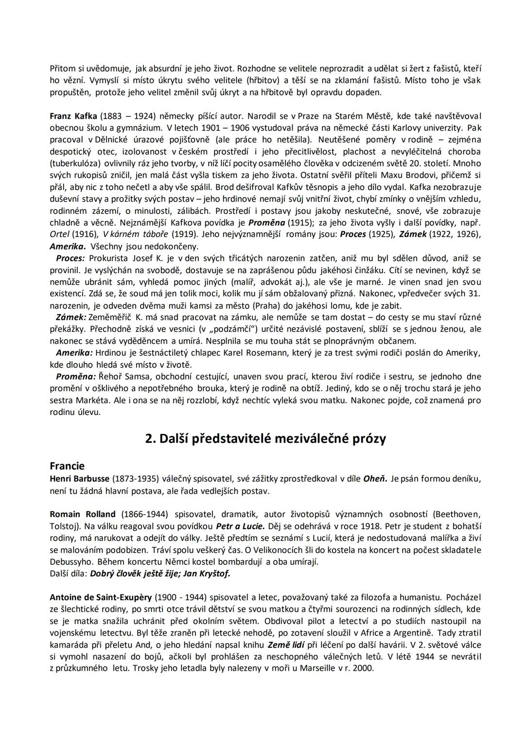 # Charakteristika doby
# 11. Světová meziválečná literatura
1. světová válka (1914-1918) byla válkou o nové dělení světa mezi Trojspolkem (N
