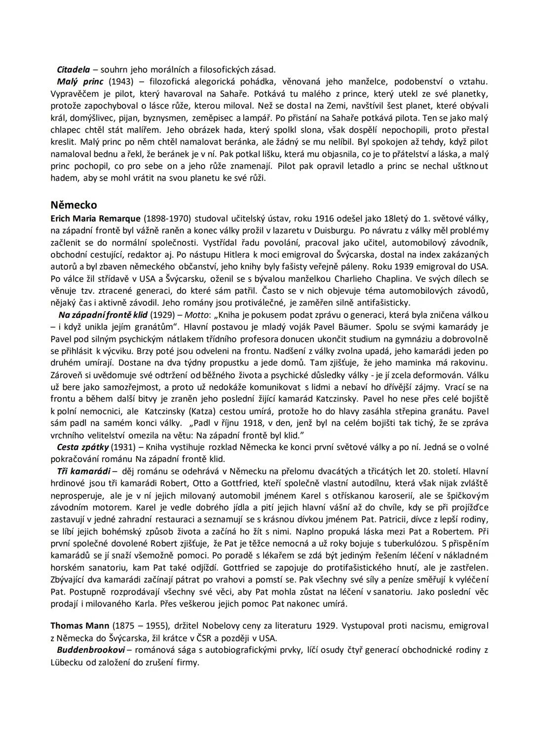 # Charakteristika doby
# 11. Světová meziválečná literatura
1. světová válka (1914-1918) byla válkou o nové dělení světa mezi Trojspolkem (N