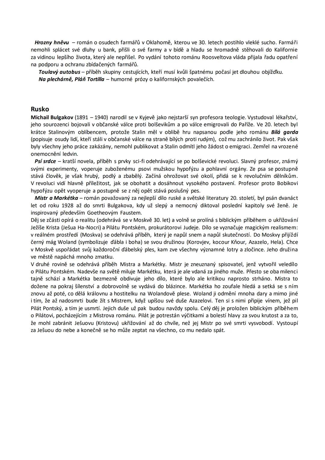 # Charakteristika doby
# 11. Světová meziválečná literatura
1. světová válka (1914-1918) byla válkou o nové dělení světa mezi Trojspolkem (N
