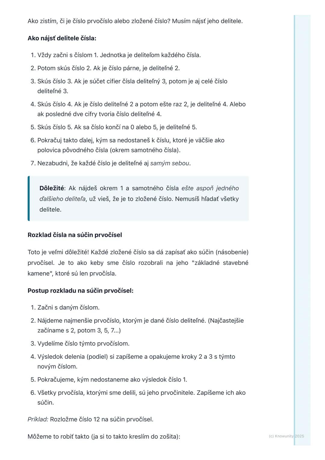 # Prvočísla a zložené čísla

## 1. Úvod do prvočísel a zložených čísel

Ahojte! Dnes si zopakujeme veľmi dôležitú tému z matematiky - prvočí