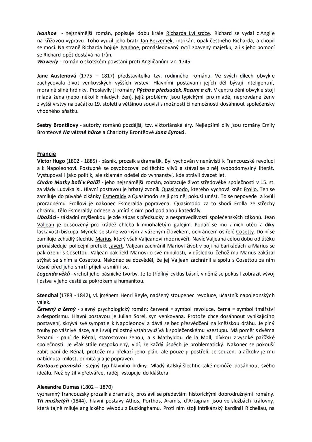6. Světový romantismus
(1. polovina 19. století)
Přelom 18. a 19. st. je v Evropě dobou Francouzské revoluce, napoleonských válek a nástupu
