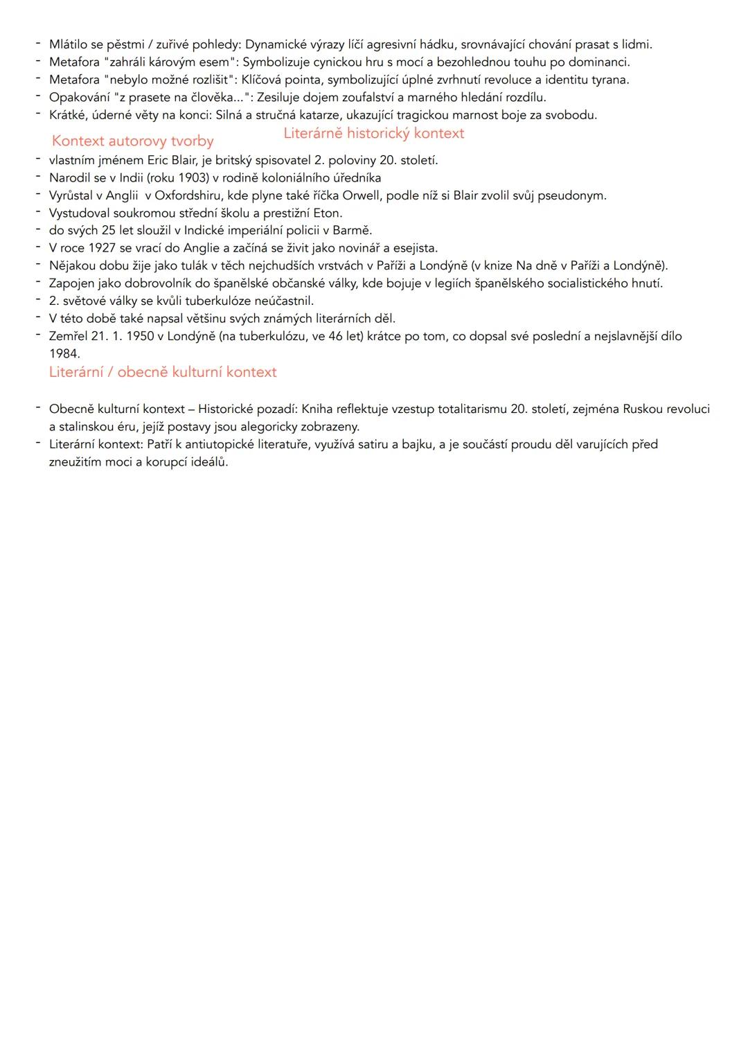 George Orwell - Farma zvířat - str 75
Ale nevzdálila se ani na dvacet metrů, kdy se zarazila. Z domu se ozývala změť hlučných hlasů. Vrátila