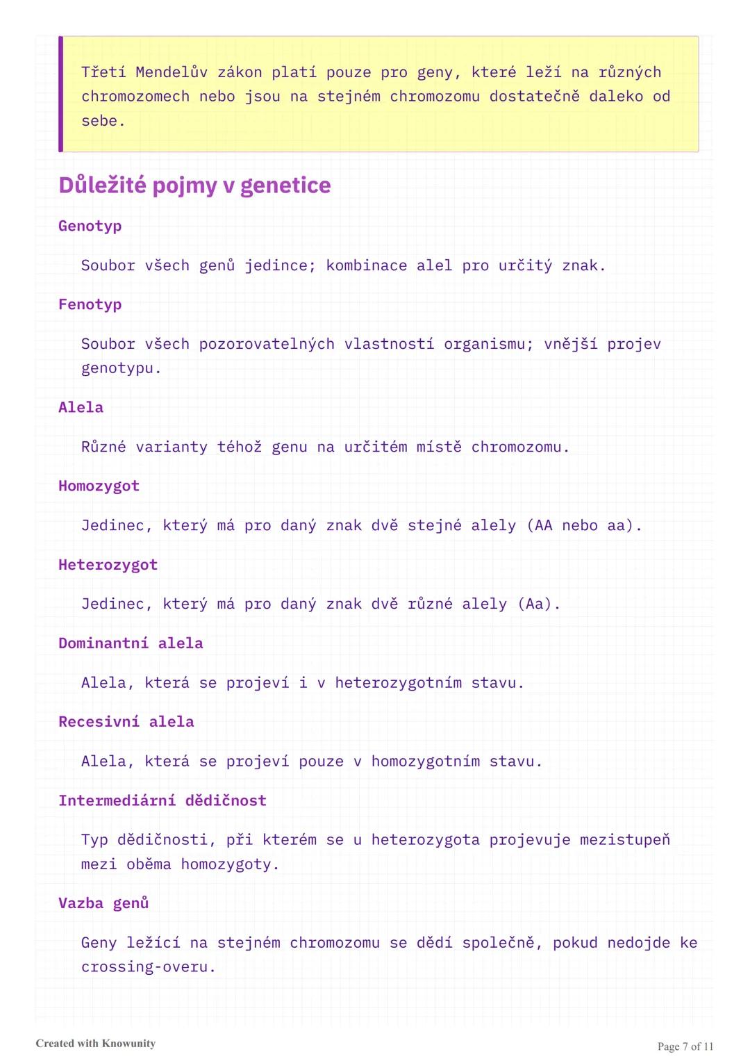 Genetika - studijní přehled pro
maturitu
Komplexní přehled genetiky zahrnující DNA, replikaci, transkripci,
translaci, genovou regulaci, mut