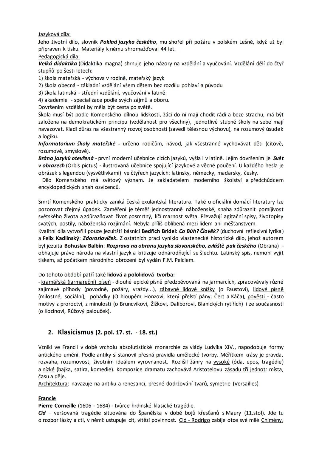 4. Baroko, klasicismus, osvícenství, preromantismus
1. Baroko (poč. 17. st. - pol. 18. st.)
Vzniklo v Itálii v 17. st. Je to protireformační