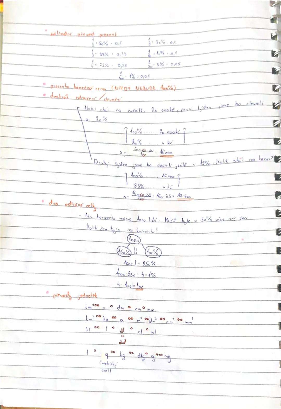Matematický Workshop: Procenta a Převody Jednotek