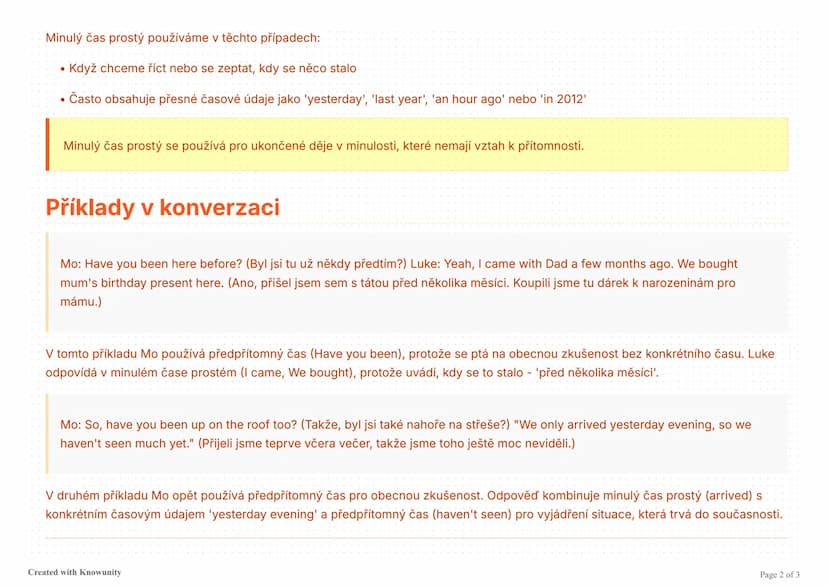# Minulý čas v angličtině

Vysvětlení rozdílů mezi předpřítomným časem (Present Perfect) a minulým časem prostým (Simple Past) v angličtině.