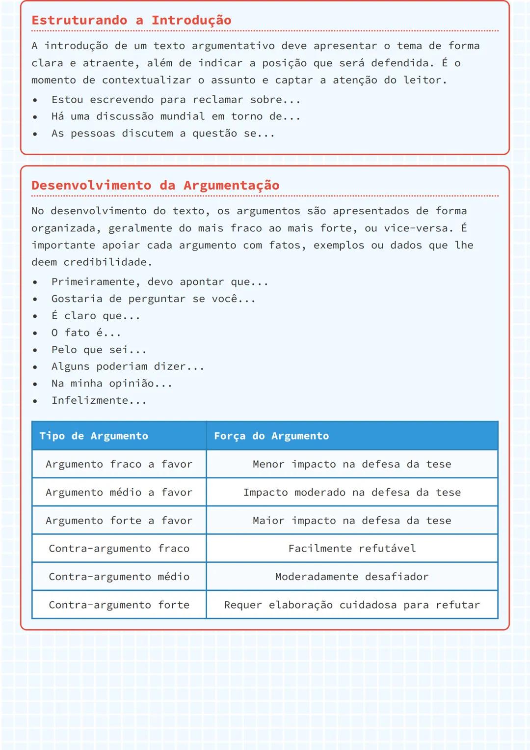 # Redação Argumentativa: Estrutura e
Frases para Argumentação

## Introdução à Redação Argumentativa

A redação argumentativa é um estilo de