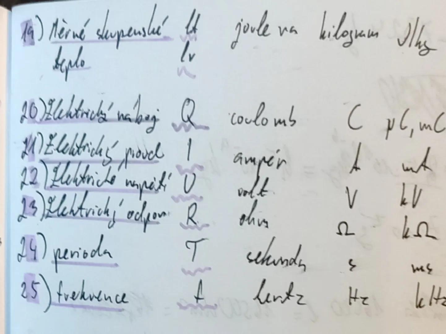 Fyzikální veličiny & jednotky

Název veličiny Značka Název základní Značka
veličiny
zákl.jed.
1) Délka
l
metr
m
mm, cm, dm, km
2) Dráha
s
me