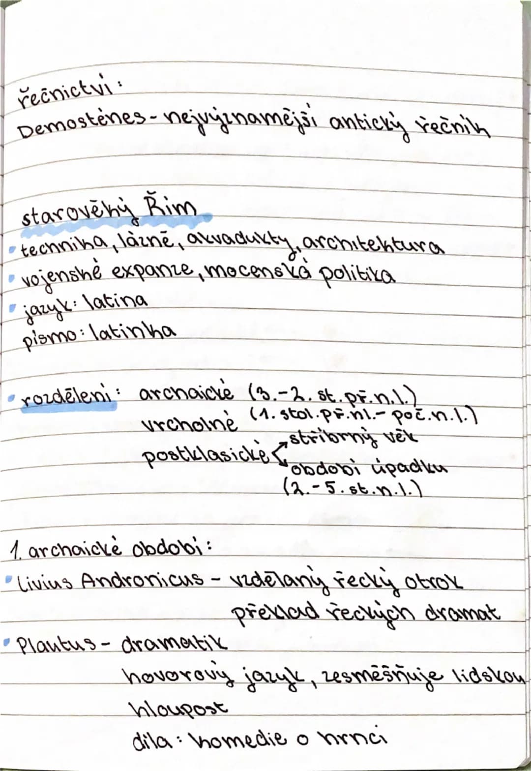 --- OCR Start ---
test literatura (starověká) - str. 9-15 uč.
ANTIKA
8. stol.př.n.l. - 5. stol.n.l., základ evropské kultury
rozdělení: Řeck