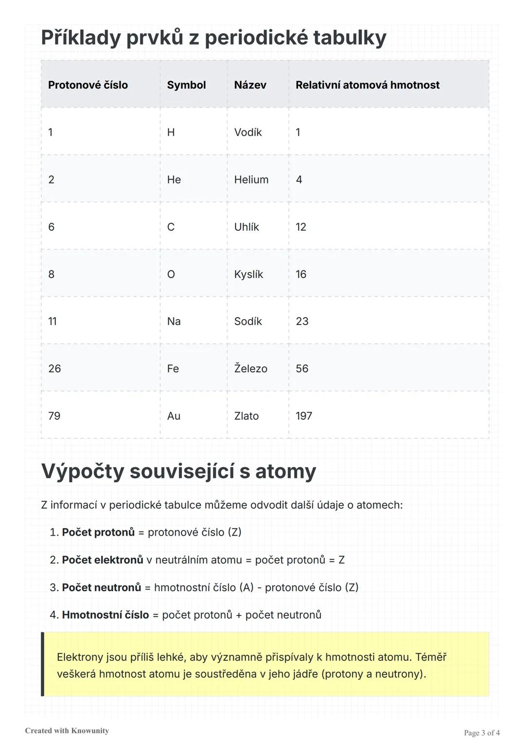 Periodická tabulka prvků
Přehled periodické tabulky prvků, její struktury a základních informací o chemických
prvcích.
Periodická tabulka pr