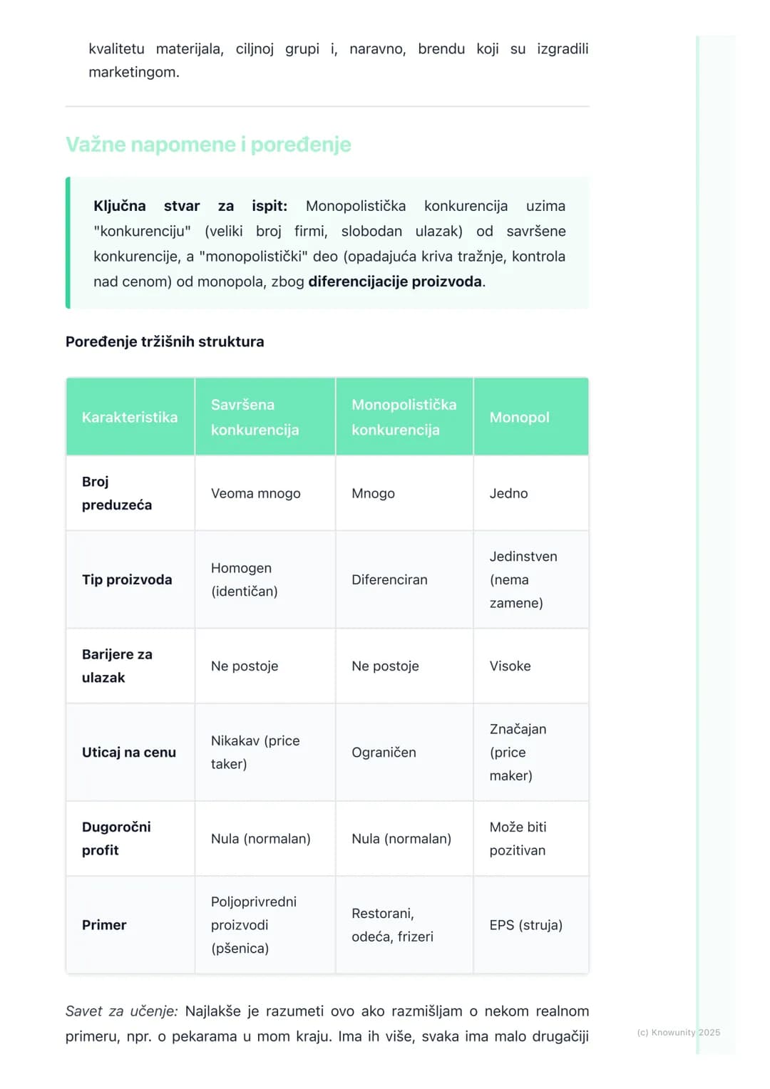 # Monopolistička konkurencija

Uvod u monopolističku konkurenciju

Ovo je tržišna struktura koja se nalazi između savršene konkurencije i či