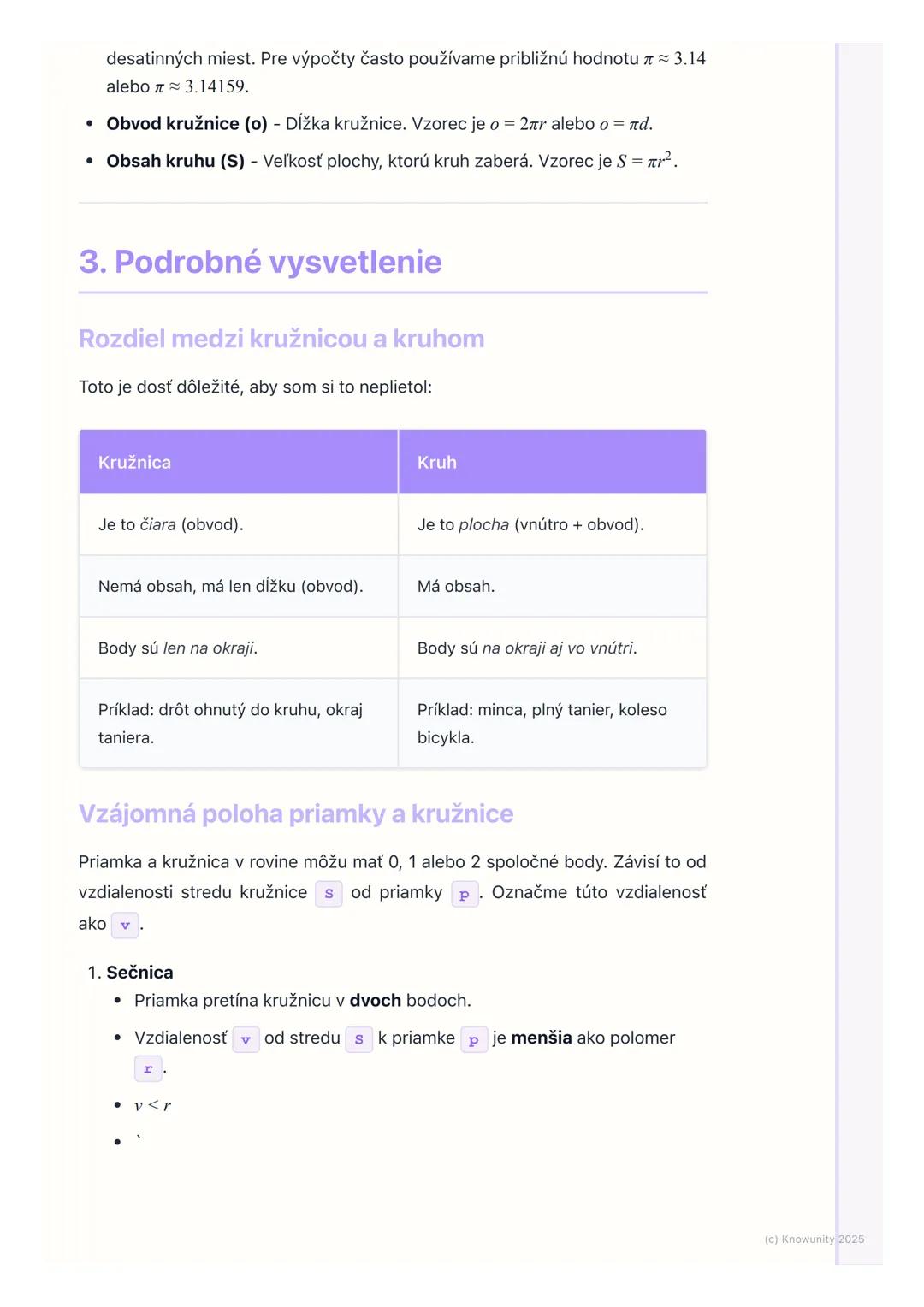 # Kruh a kružnica

## 1. Úvod do kruhu a kružnice

Tieto poznámky sú o kruhu a kružnici, čo sú základné geometrické tvary, ktoré
vidíme všad