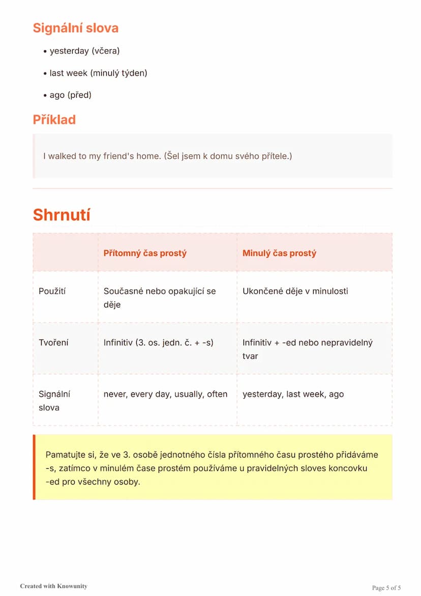 # Přítomný čas prostý a minulý čas
prostý v angličtině

Přehled základních anglických časů - přítomného času prostého (Simple Present) a
min