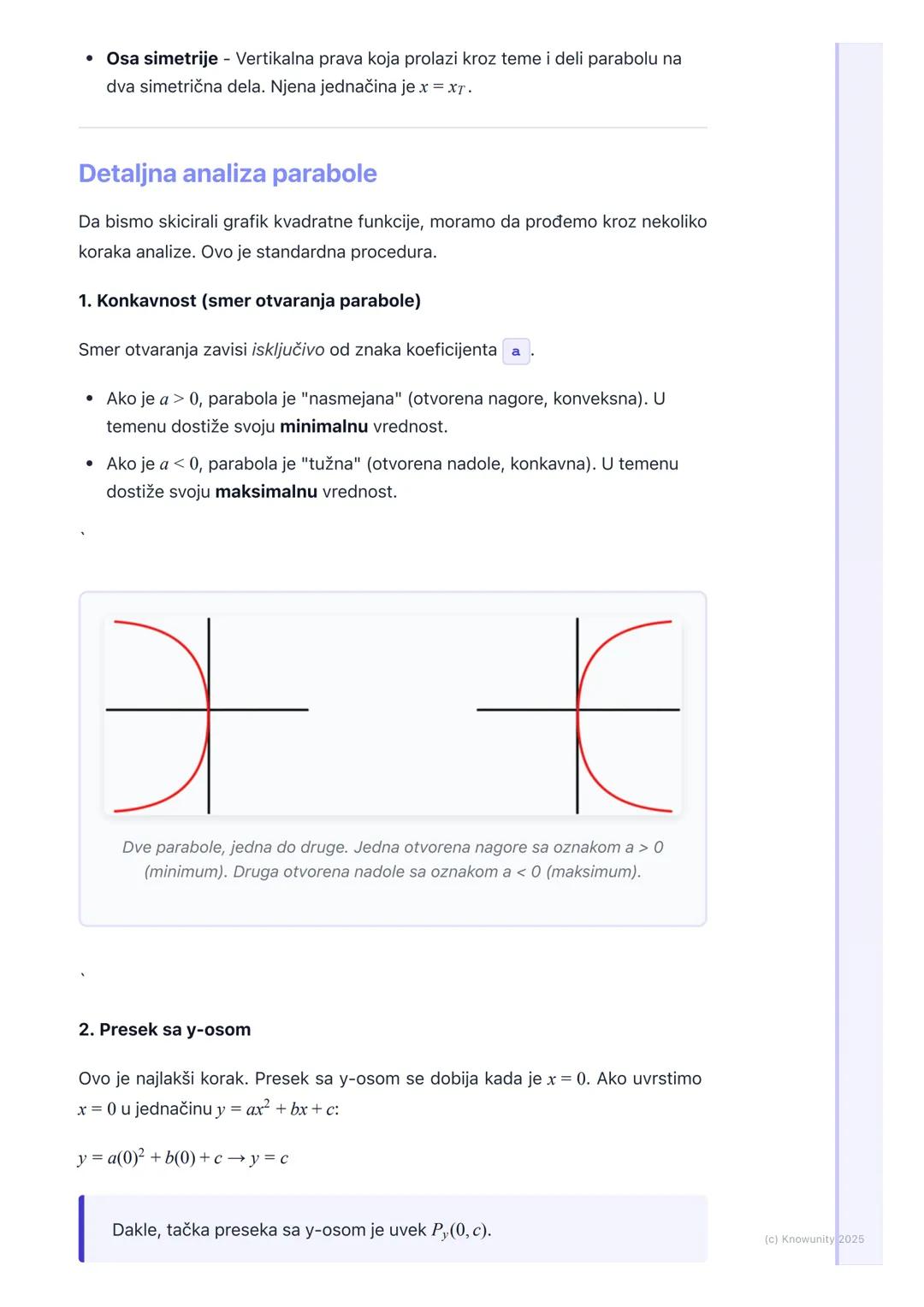 # Kvadratna funkcija (parabola)

Uvod u kvadratnu funkciju

Kvadratna funkcija je polinom drugog stepena. Njen opšti oblik je y = ax2 + bx +
