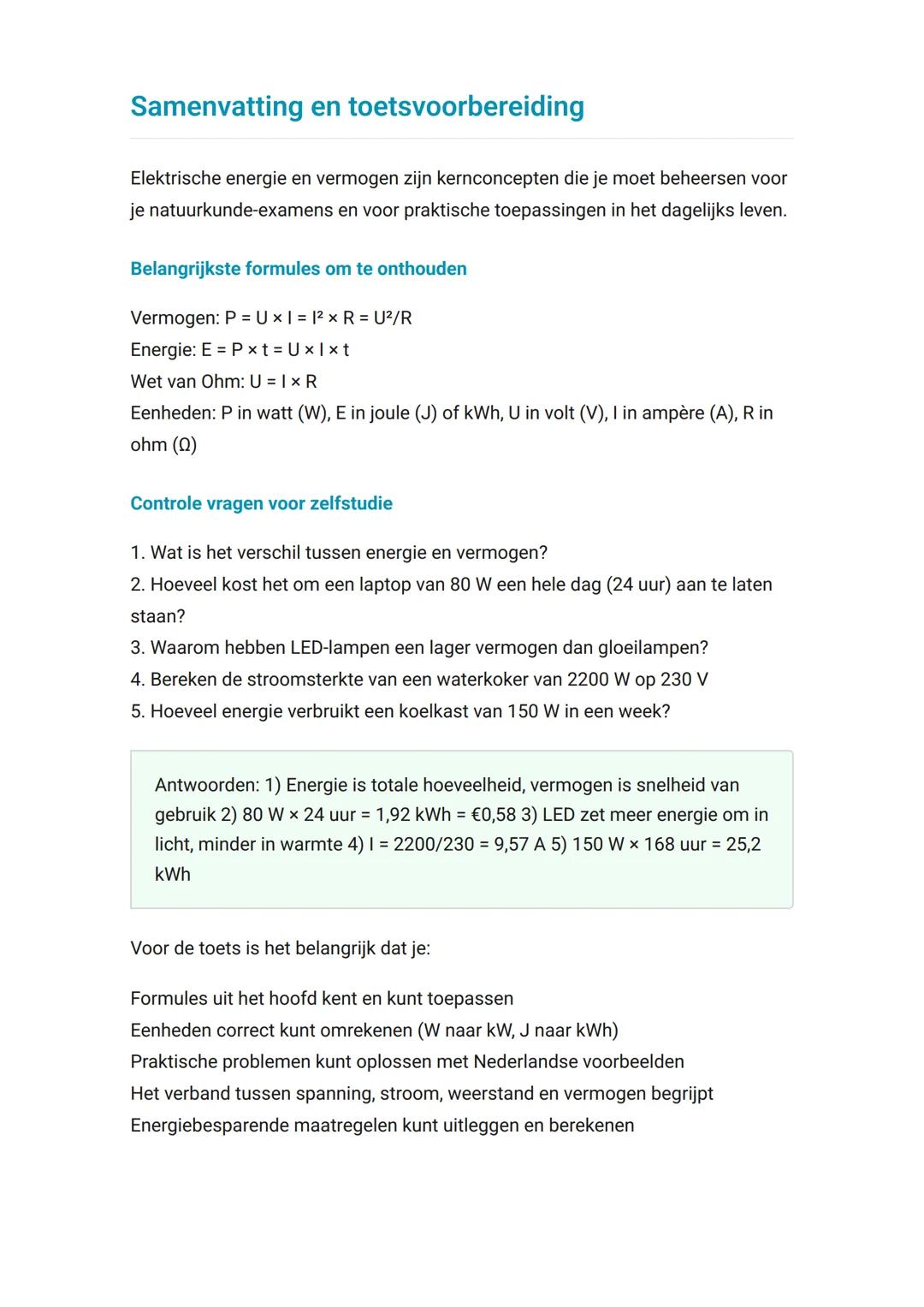 Elektrische energie en vermogen -
Complete studiegids
Alles over elektrische energie, vermogen en hun toepassingen
Nask 	Grade 10 	Netherlan