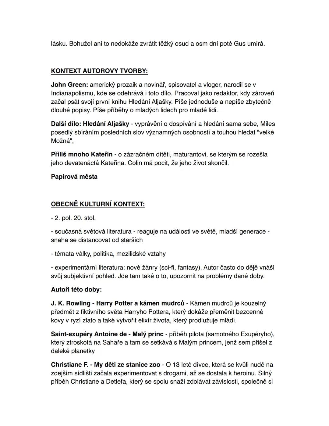 --- OCR Start ---
HVĚZDY NÁM NEPŘÁLY - JOHN GREEN
TÉMA: Rakovina u mladých lidí, příběh 2 velice vážně nemocných teenagerů,
které ejich nemo