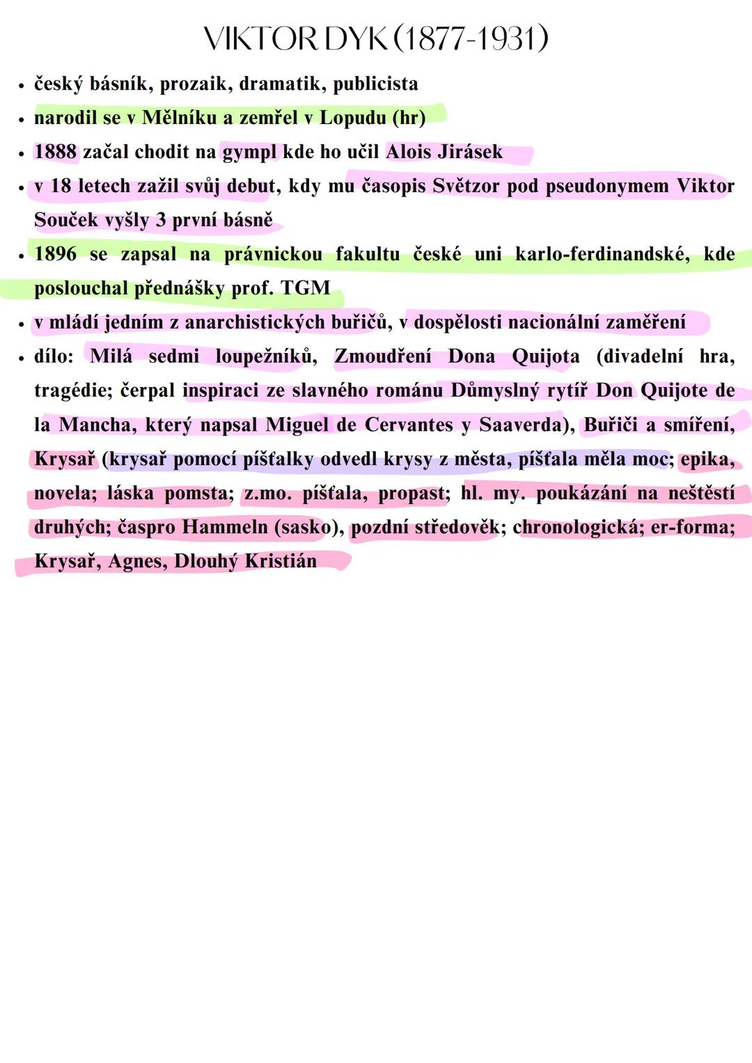 --- OCR Start ---
ČESKÁ MODERNA
• nová generace spisovatelů, kteří vstoupili do literatury v 90. letech 19. století a byli
ovlivněni impresi