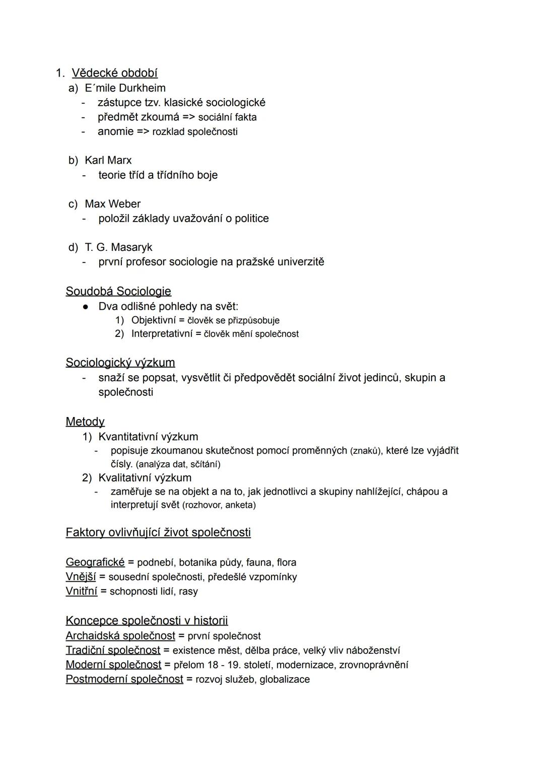 --- OCR Start ---
Sociologie jako věda
Je to společenská věda, jejímž úkolem je zkoumat a analyzovat společnost a
společenské jevy
Je vyvíje