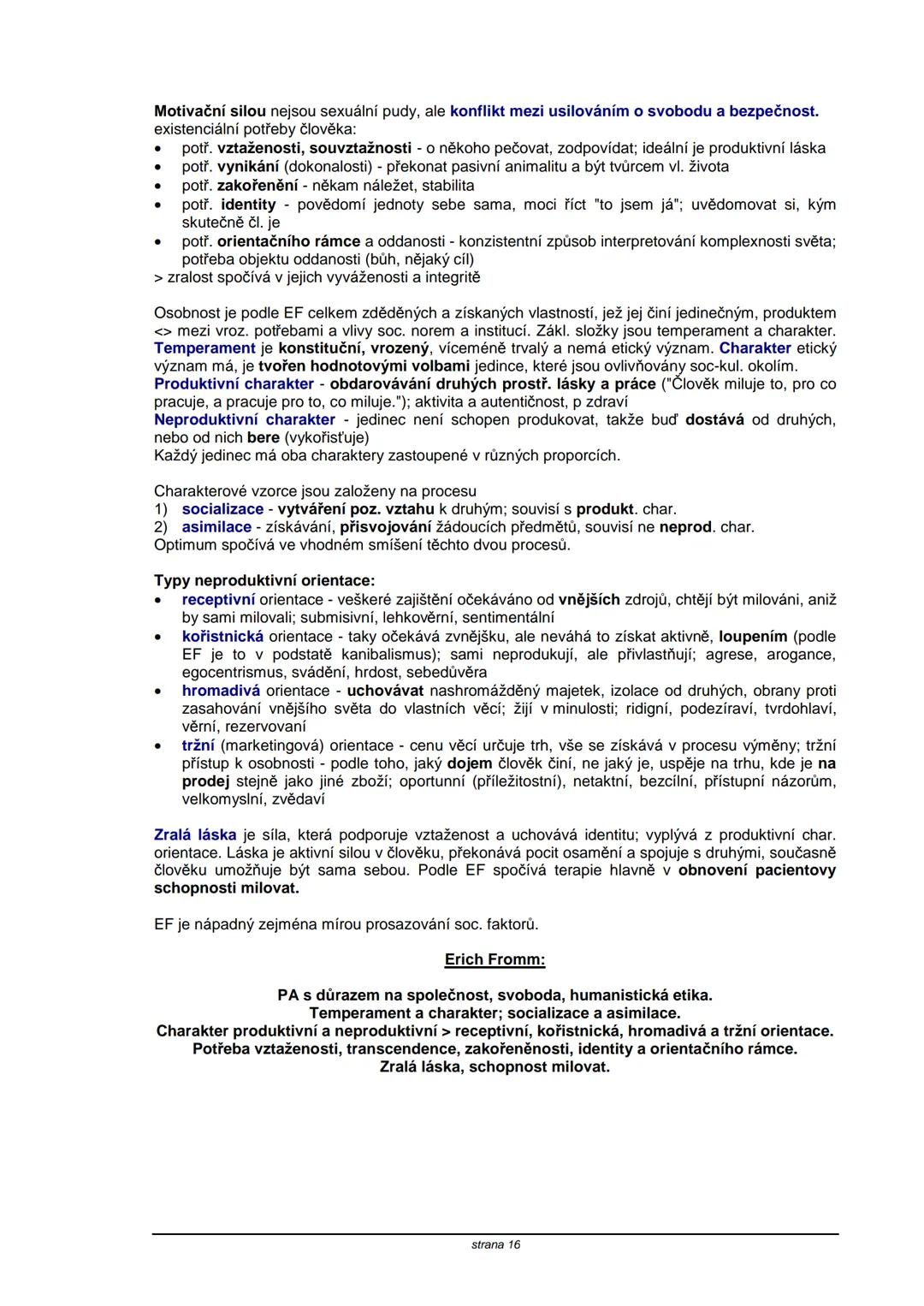 # TEORIE OSOBNOSTI
**Obsah:**
| strana |
|----|
| S. Freud | 2 |
| C. G. Jung | 5 |
| A. Adler | 8 |
| K. Horneyová | 11 |
| H. A. Murray