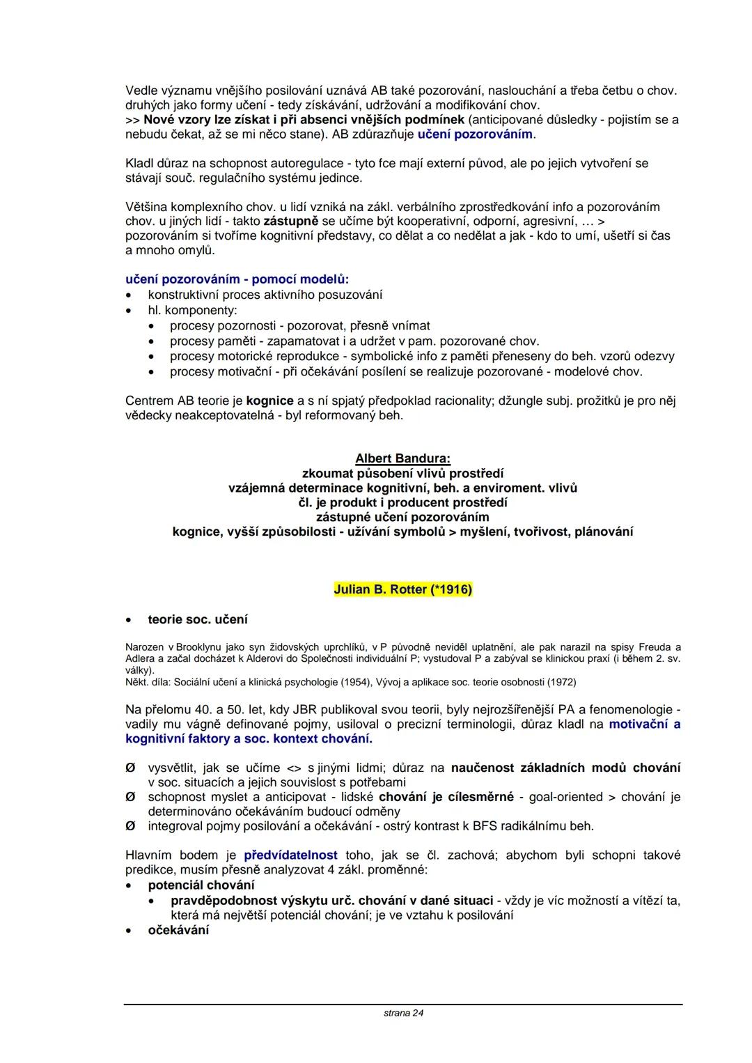 # TEORIE OSOBNOSTI
**Obsah:**
| strana |
|----|
| S. Freud | 2 |
| C. G. Jung | 5 |
| A. Adler | 8 |
| K. Horneyová | 11 |
| H. A. Murray