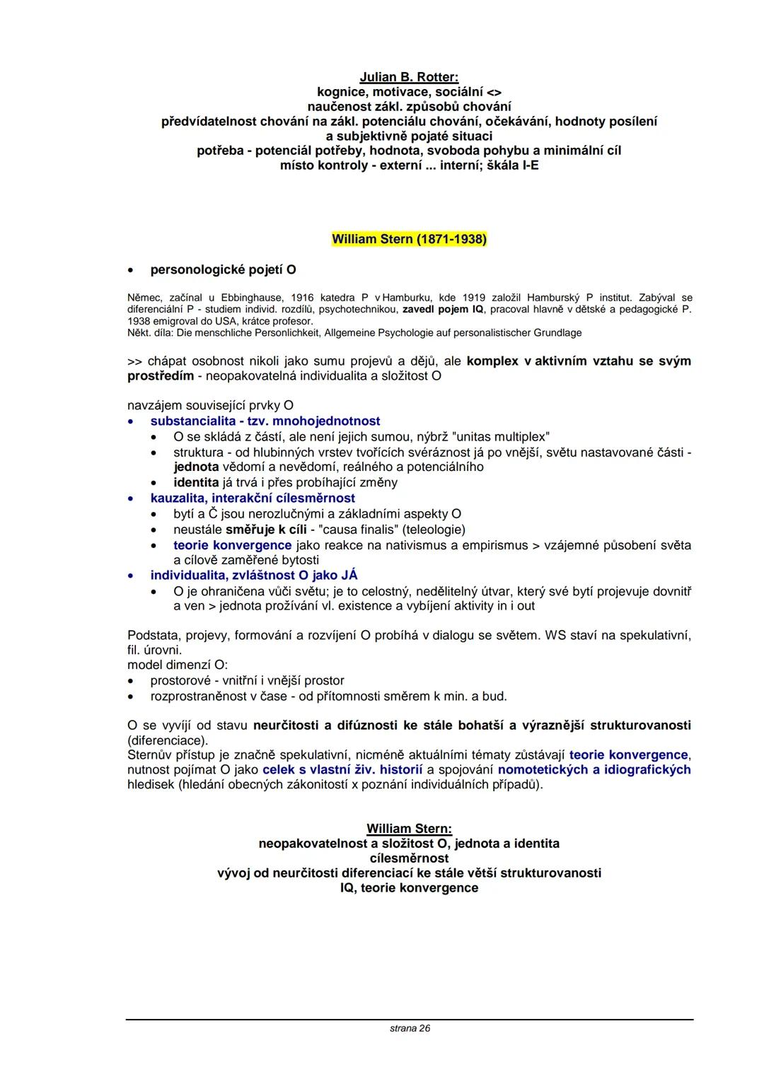 # TEORIE OSOBNOSTI
**Obsah:**
| strana |
|----|
| S. Freud | 2 |
| C. G. Jung | 5 |
| A. Adler | 8 |
| K. Horneyová | 11 |
| H. A. Murray