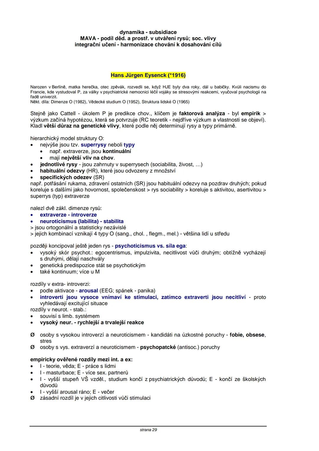 # TEORIE OSOBNOSTI
**Obsah:**
| strana |
|----|
| S. Freud | 2 |
| C. G. Jung | 5 |
| A. Adler | 8 |
| K. Horneyová | 11 |
| H. A. Murray