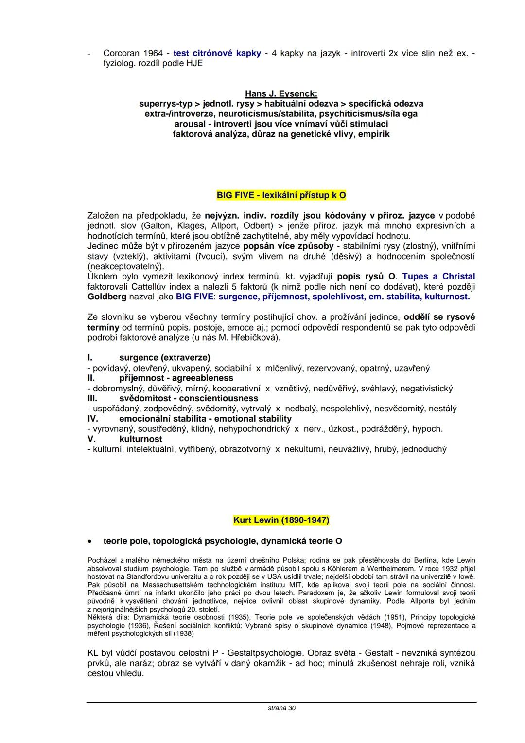 # TEORIE OSOBNOSTI
**Obsah:**
| strana |
|----|
| S. Freud | 2 |
| C. G. Jung | 5 |
| A. Adler | 8 |
| K. Horneyová | 11 |
| H. A. Murray