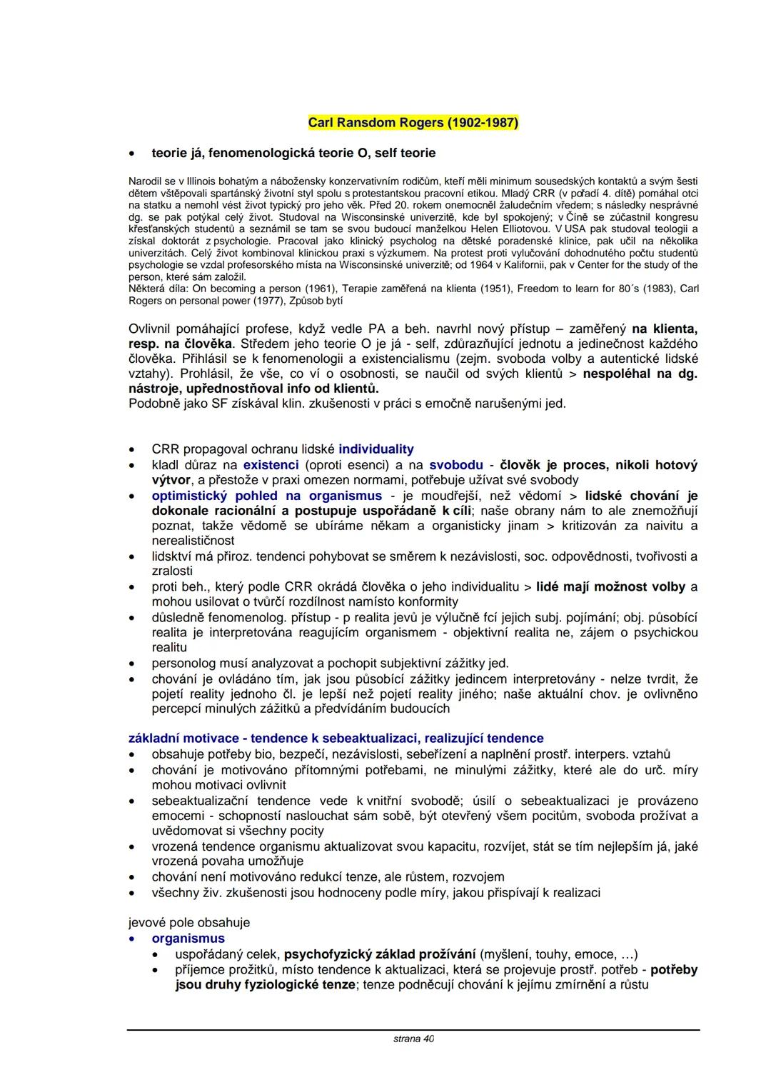 # TEORIE OSOBNOSTI
**Obsah:**
| strana |
|----|
| S. Freud | 2 |
| C. G. Jung | 5 |
| A. Adler | 8 |
| K. Horneyová | 11 |
| H. A. Murray