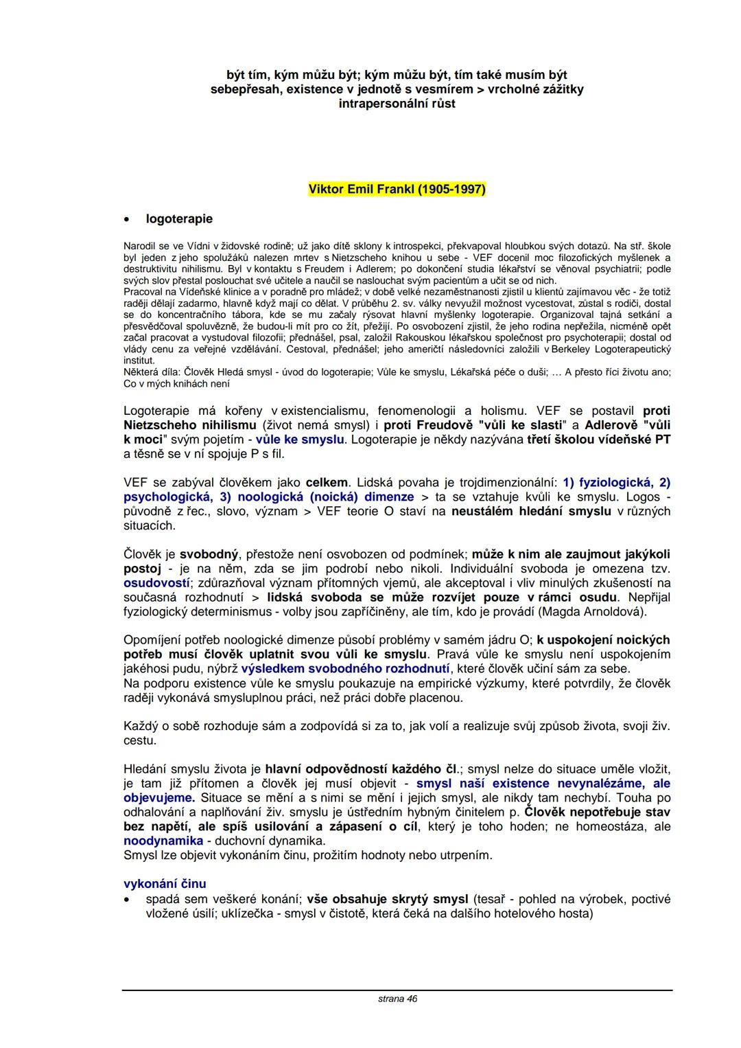 # TEORIE OSOBNOSTI
**Obsah:**
| strana |
|----|
| S. Freud | 2 |
| C. G. Jung | 5 |
| A. Adler | 8 |
| K. Horneyová | 11 |
| H. A. Murray