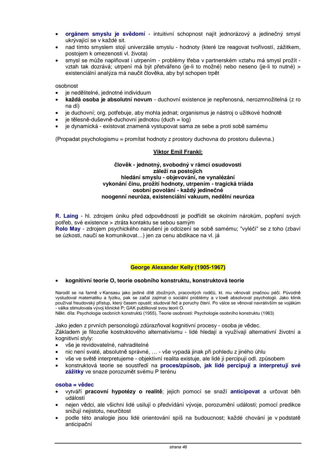 # TEORIE OSOBNOSTI
**Obsah:**
| strana |
|----|
| S. Freud | 2 |
| C. G. Jung | 5 |
| A. Adler | 8 |
| K. Horneyová | 11 |
| H. A. Murray