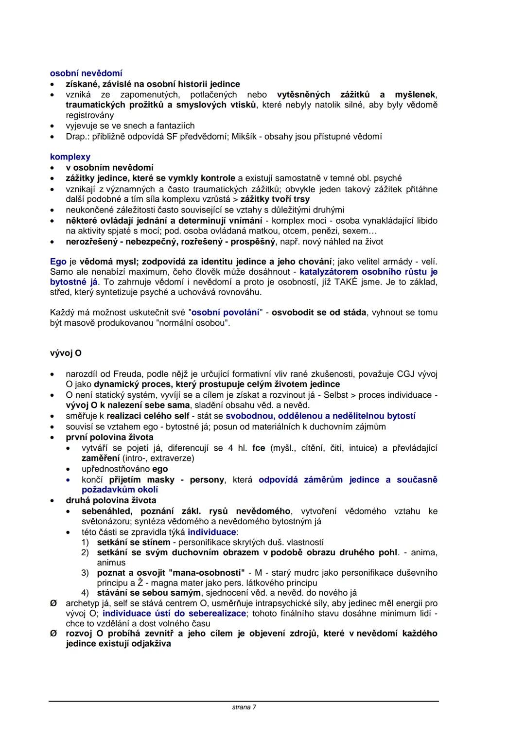 # TEORIE OSOBNOSTI
**Obsah:**
| strana |
|----|
| S. Freud | 2 |
| C. G. Jung | 5 |
| A. Adler | 8 |
| K. Horneyová | 11 |
| H. A. Murray