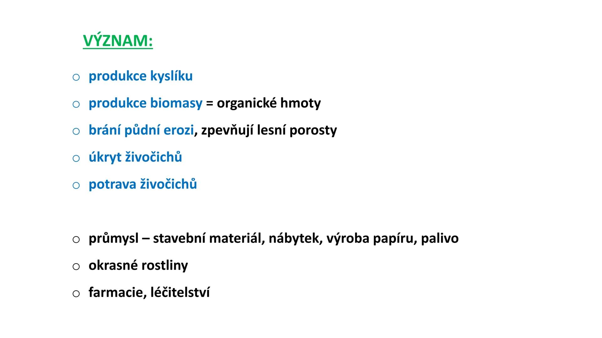 # Oddělení: NAHOSEMENNÉ ROSTLINY - vznik v prvohorách
- pouze keře a stromy
- druhotné tloustnutí ! (tvorba kambia a felogenu)
- nahá vajíčk
