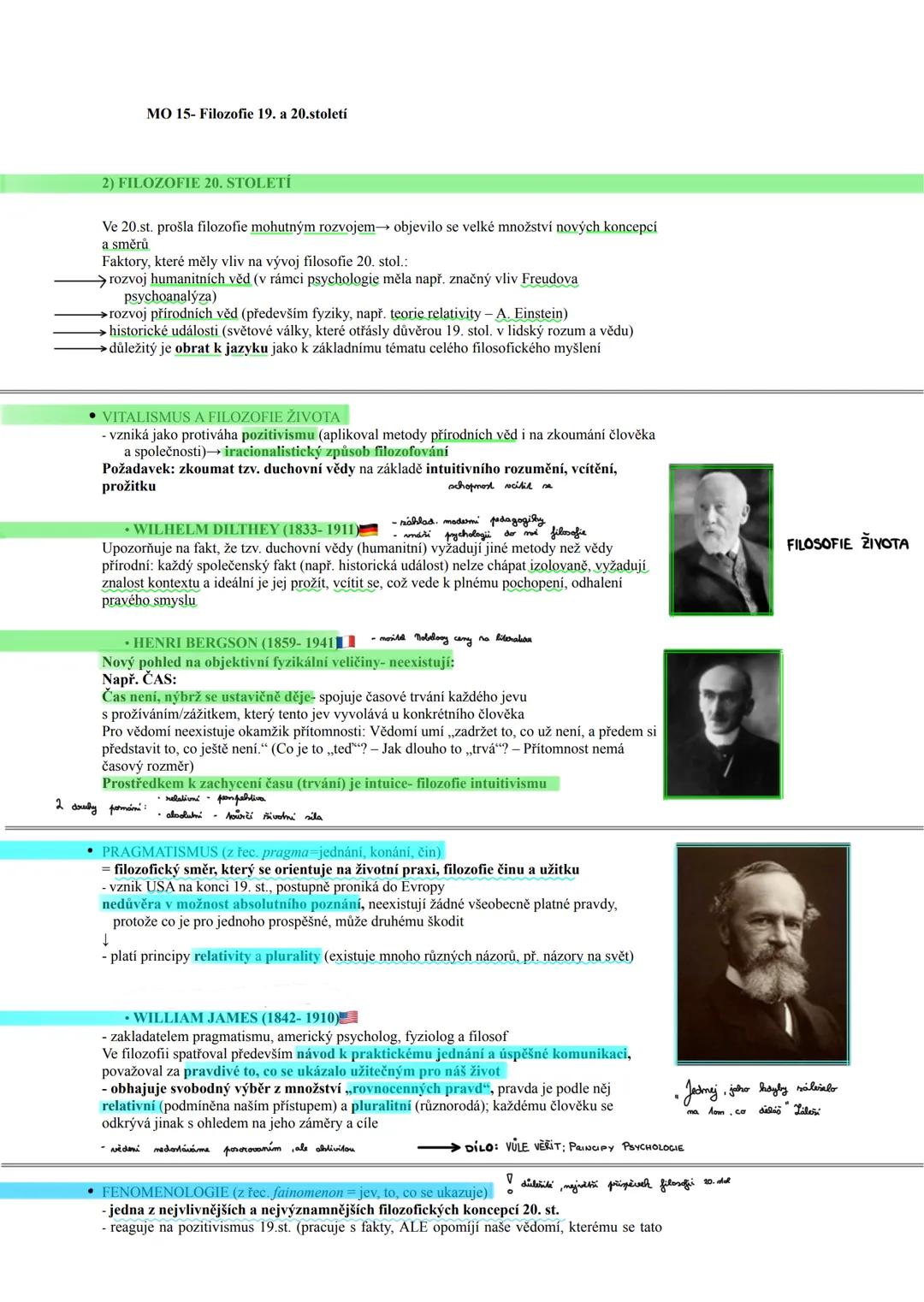 MO15 Filozofie 19. a 20.století
FILOZOFIE 19. A 20.STOLETÍ
1. FILOZOFIE 19. STOLETÍ
• Časové vymezení: období přelomu 18. a 19. století a 1.