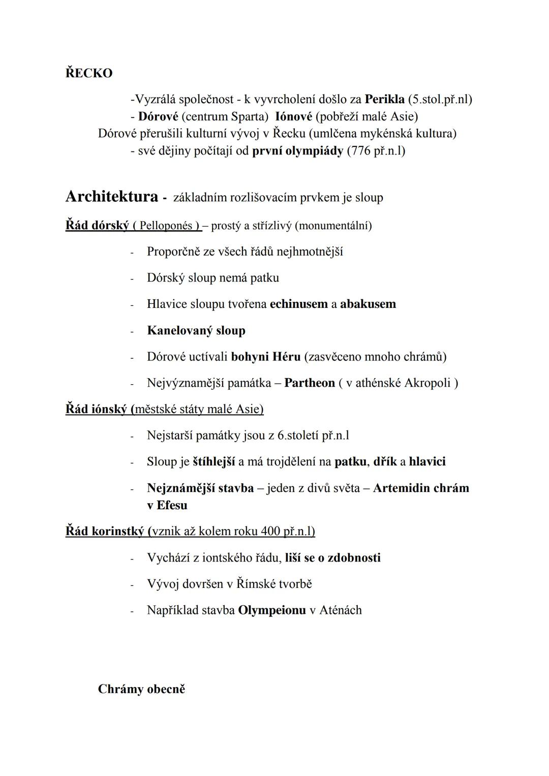 UMĚNÍ STAROVĚKU – EGYPT, ŘECKO, ŘÍM
EGYPT - Pyramidy a mastaby
mastaby - podzemní hrobky (až 30m pod zemí)
- tvar kolmého jehlanu (budovány