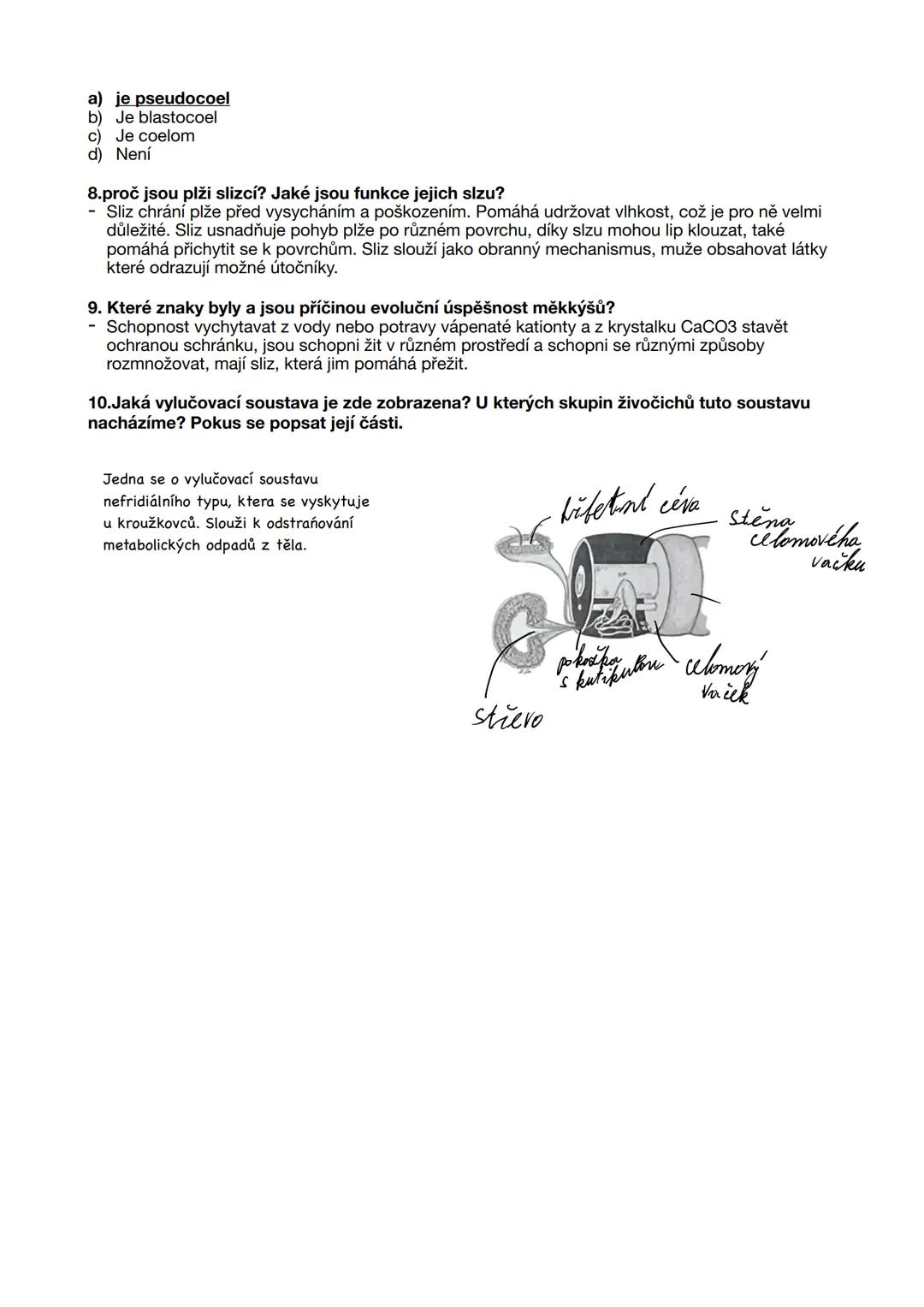 Zařaď co nejpřesnější následující živočichy:
Amoniti - měk.
Pijavka lékařská - krouž.
Slávka jedla - měk.
Nitěnka obecná - krouž.
Hlemýžď za