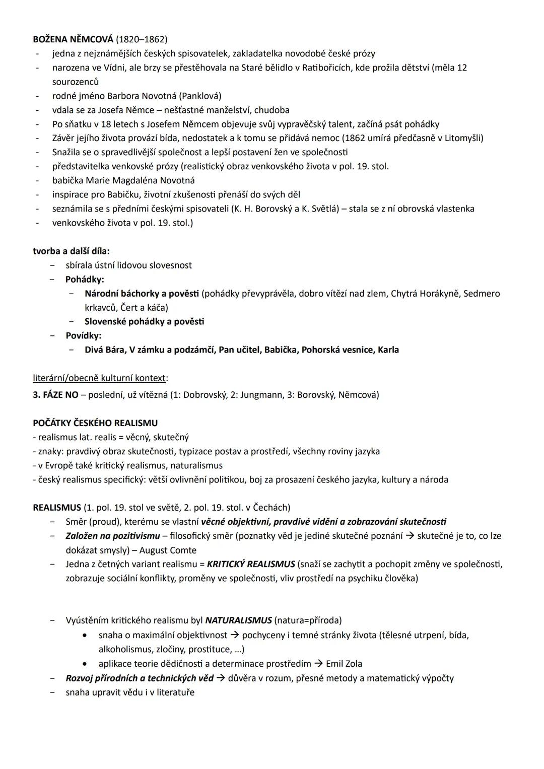 --- OCR Start ---
Literární forma: próza
Literární druh: epika
Literární žánr: vesnická povídka
Divá Bára (1856)
Božena Němcová
Literární sm