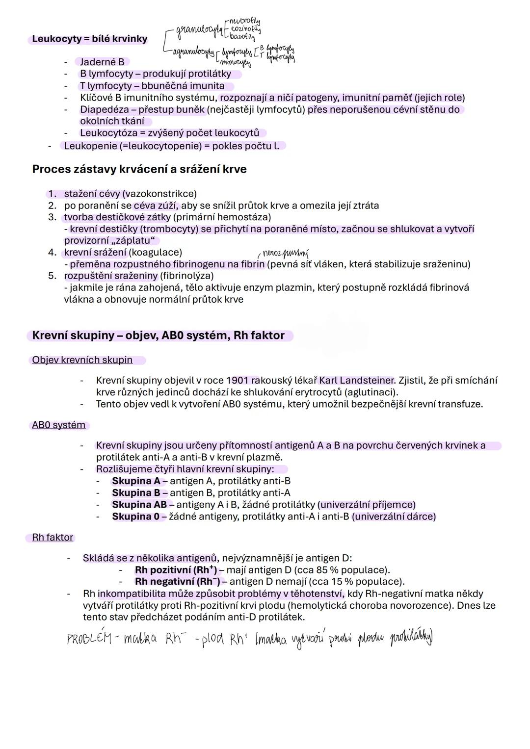--- OCR Start ---
Erytropoéza - proces tvorby červených krvinek (erytrocytů).
Erytropoetin - hormon stimulující erytropoézu, produkovaný led