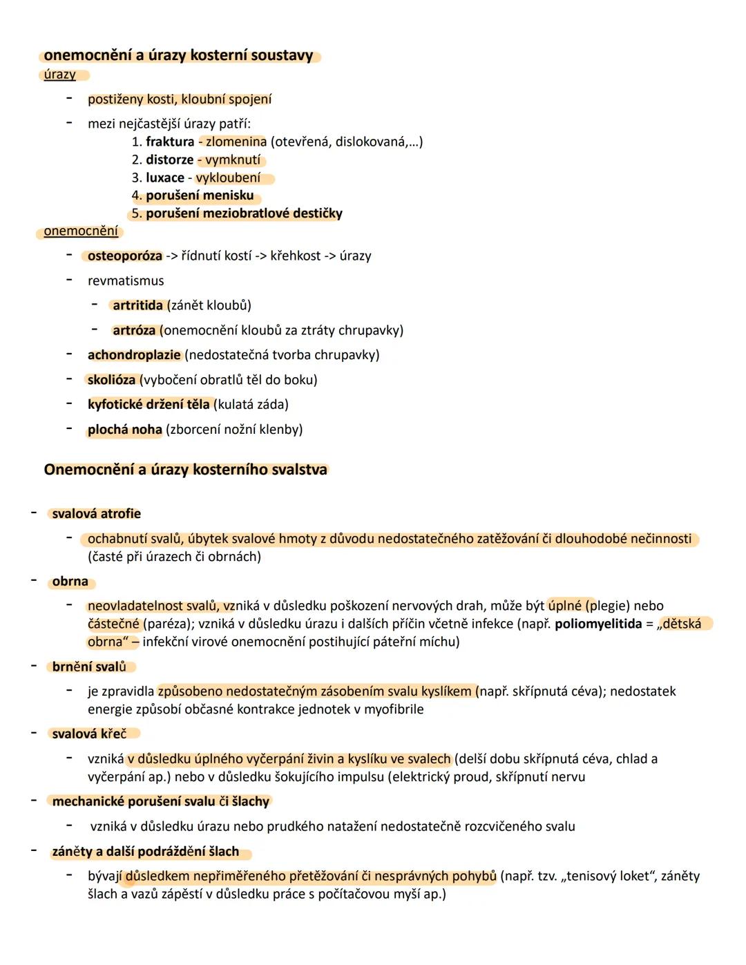 # MO 21 Opěrná a pohybová soustava člověka a jeho fylogeneze
Pojmy a jejich definice:
1. Pojivo
* Vazivo - měkká pojivová tkáň, která s