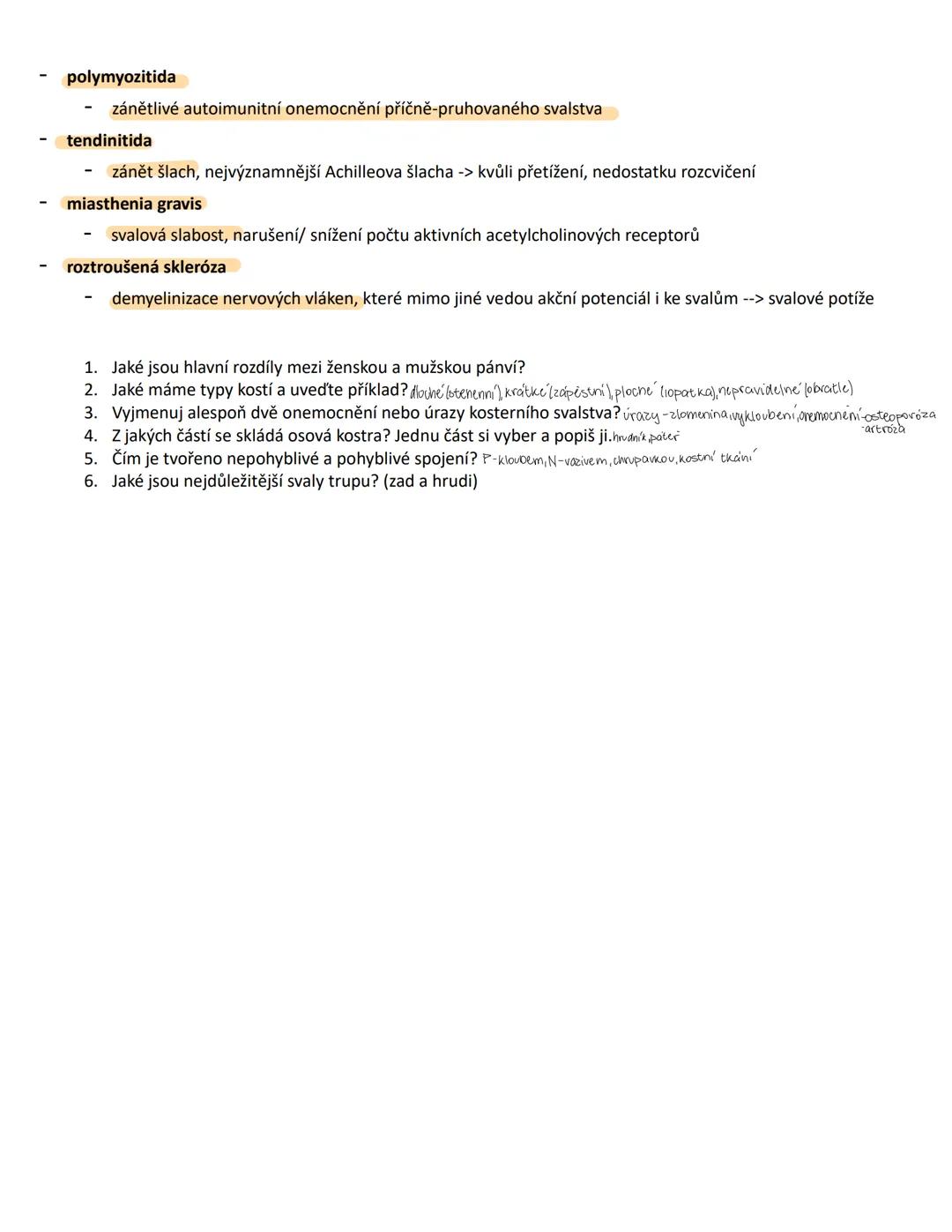 # MO 21 Opěrná a pohybová soustava člověka a jeho fylogeneze
Pojmy a jejich definice:
1. Pojivo
* Vazivo - měkká pojivová tkáň, která s