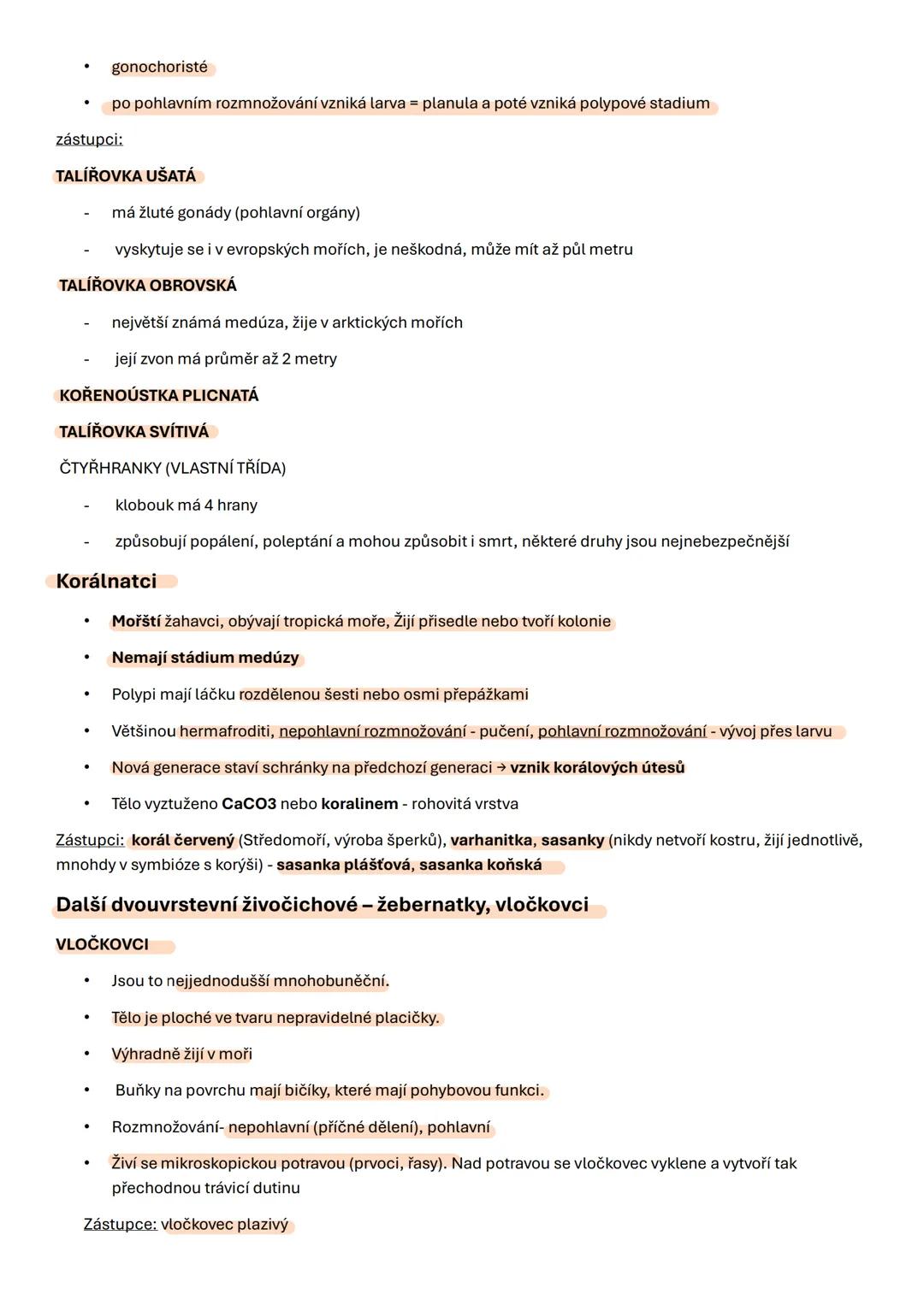 # Biologie 9
1. Cefalizace - proces, při kterém se během evoluce soustřeďují nervová centra v přední části těla, což
vede k vytvoření hlav