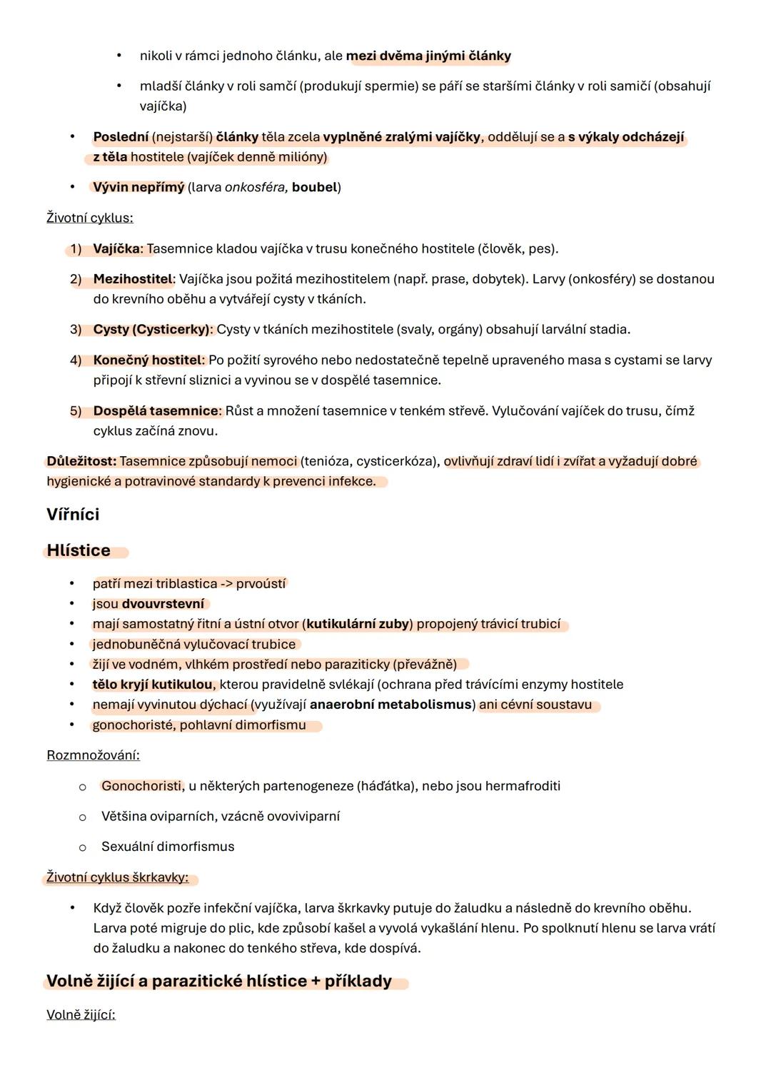 # Biologie 9
1. Cefalizace - proces, při kterém se během evoluce soustřeďují nervová centra v přední části těla, což
vede k vytvoření hlav
