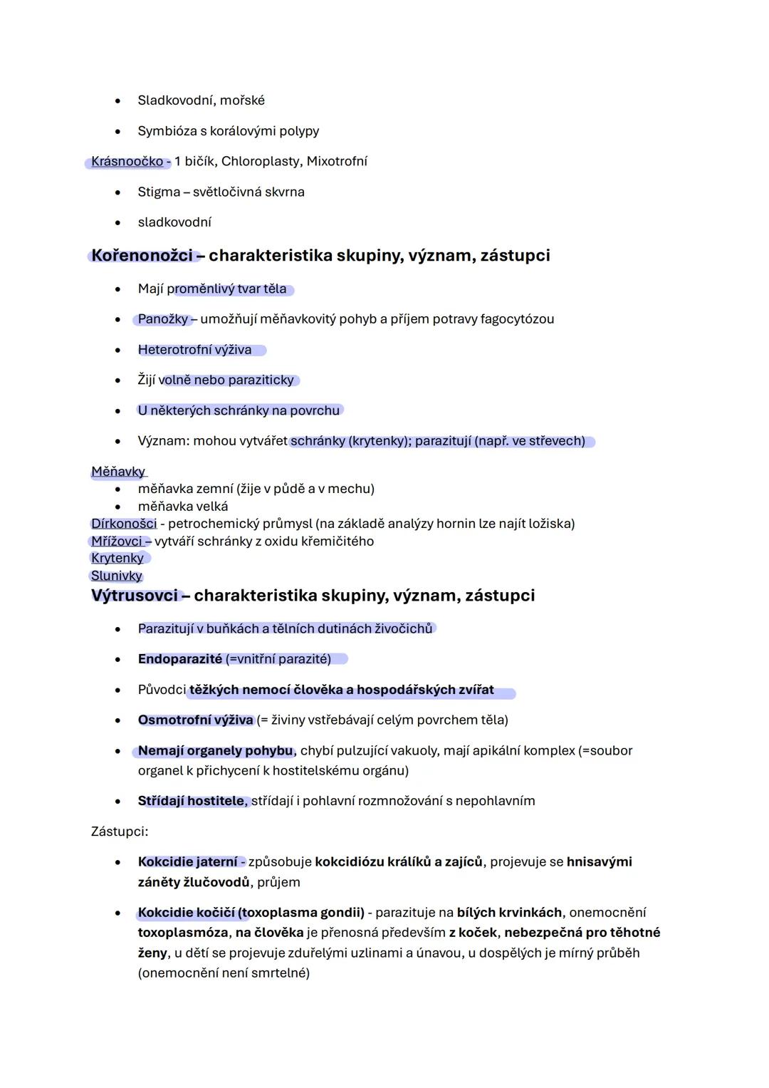 # Jednobuněčný a mnohobuněčný organismus
## Jednobuněčný organismus
- Je tvořen jednou buňkou která vykonává všechny funkce, které organis